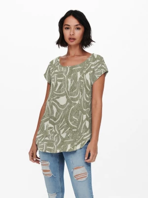 ONLY Koszulka w kolorze khaki rozmiar: XS