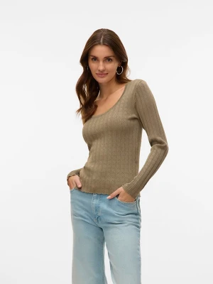 ONLY Koszulka w kolorze szarobrązowym rozmiar: L