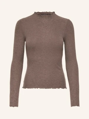 Only Koszulka Z Długim Rękawem braun