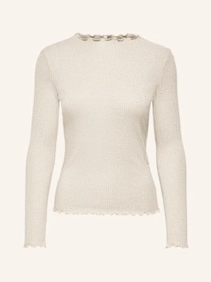 Only Koszulka Z Długim Rękawem Z Błyszczącą Przędzą gruen