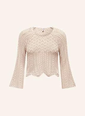Only Krótki Sweter Z Rękawem 3/4 grau