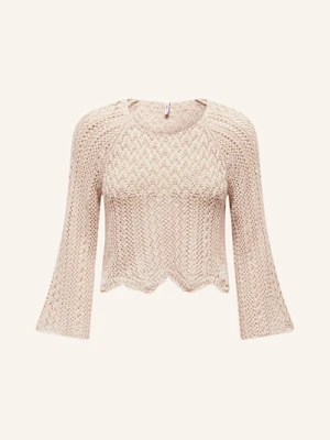 Only Krótki Sweter Z Rękawem 3/4 grau