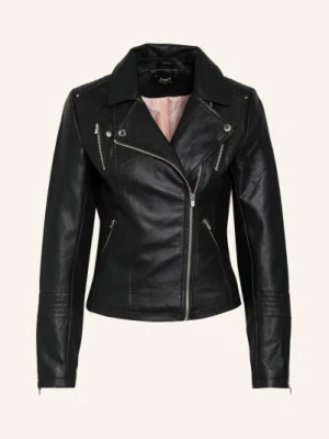 Only Kurtka Ramoneska Z Imitacji Skóry schwarz