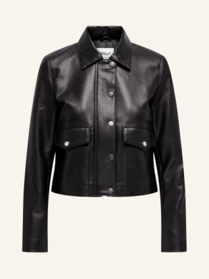 Only Kurtka Z Imitacji Skóry schwarz