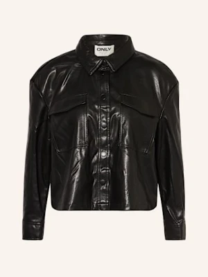 Only Kurtka Z Imitacji Skóry schwarz