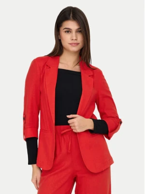 ONLY Marynarka Caro 15312199 Czerwony Loose Fit