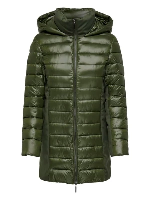 ONLY Płaszcz pikowany w kolorze ciemnozielonym rozmiar: M