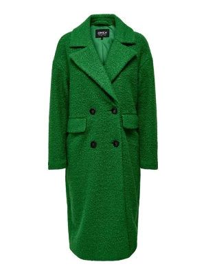 ONLY Płaszcz pluszowy "Valeria" w kolorze zielonym rozmiar: M