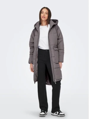 ONLY Płaszcz zimowy 15160167 Szary Relaxed Fit