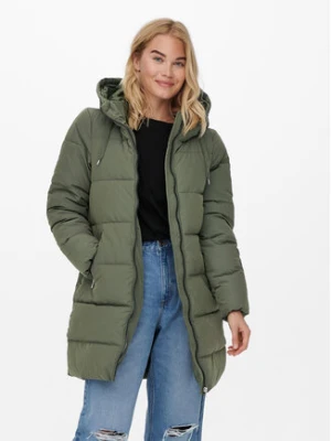 ONLY Płaszcz zimowy 15205369 Zielony Regular Fit