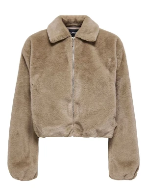 ONLY Pluszowa kurtka w kolorze beżowym rozmiar: M