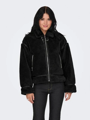 ONLY Pluszowa kurtka w kolorze czarnym rozmiar: S