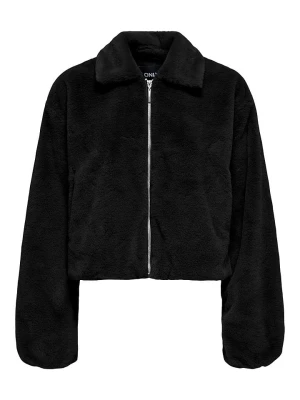 ONLY Pluszowa kurtka w kolorze czarnym rozmiar: M