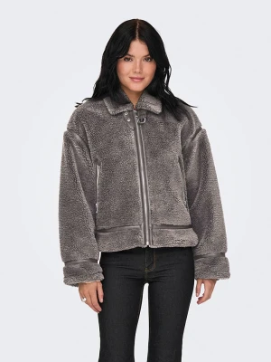 ONLY Pluszowa kurtka w kolorze szarym rozmiar: XS