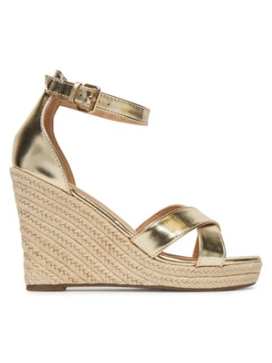 ONLY Shoes Espadryle Onlamelia-18 Pu Foil Wedge 15335554 Złoty