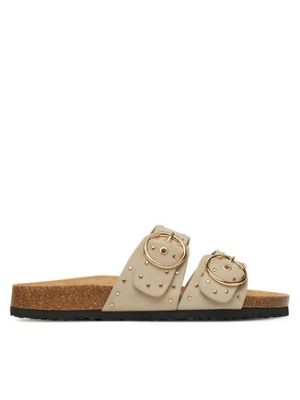 ONLY Shoes Klapki Onlmaxi-15 Pu Studs Buckle 15341190 Écru