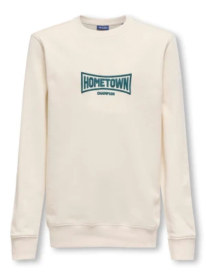 Only&Sons Bluza "Varsity" w kolorze beżowym rozmiar: 158/164