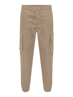 ONLY & SONS Bojówki "Garda" w kolorze beżowym rozmiar: XXL