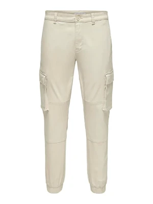 ONLY & SONS Bojówki w kolorze beżowym rozmiar: W28/L30