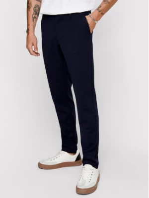 Only & Sons Chinosy Mark 22010209 Granatowy Slim Fit