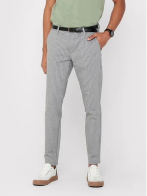 Only & Sons Chinosy Mark 22013727 Szary Slim Fit