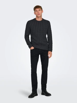 ONLY & SONS Dżinsy "Loom" - Slim fit - w kolorze czarnym rozmiar: W34/L34