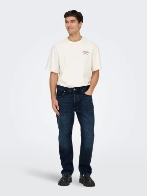 ONLY & SONS Dżinsy - Straight fit - w kolorze granatowym rozmiar: W32 / L30