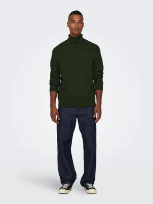 ONLY & SONS Golf "Phil" w kolorze ciemnozielonym rozmiar: XL
