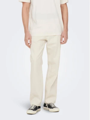 Only & Sons Jeansy 22025917 Biały Loose Fit
