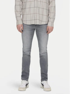 Only & Sons Jeansy Loom 22028265 Szary Slim Fit