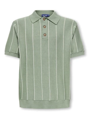ONLY & SONS Junior Koszulka polo "Saim" w kolorze zielonym rozmiar: 146/152