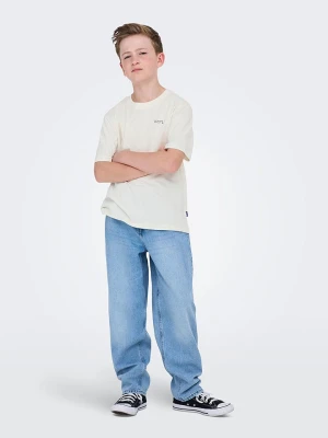 ONLY & SONS Junior Koszulka "Summer life" w kolorze białym rozmiar: 134/140