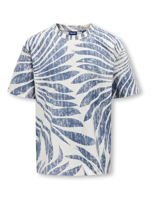 ONLY & SONS Junior Koszulka "Zeke" w kolorze biało-niebieskim rozmiar: 134/140