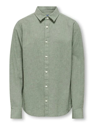 ONLY & SONS Junior Lniana koszula "Aiden" w kolorze khaki rozmiar: 176