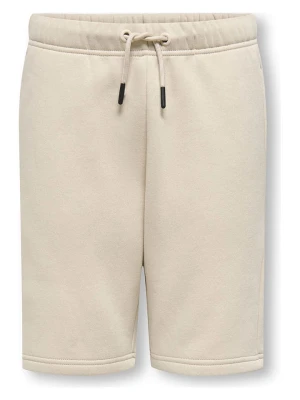 ONLY & SONS Junior Szorty dresowe "Ceres" w kolorze beżowym rozmiar: 128