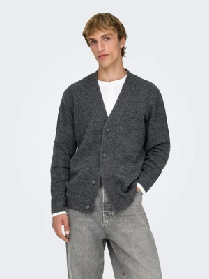 ONLY & SONS Kardigan "Ray" w kolorze szarym rozmiar: S