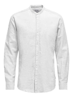 ONLY & SONS Koszula "Caiden" - Regular fit - w kolorze białym rozmiar: L