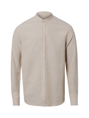 Only&Sons koszula codzienna z lnu Mężczyźni Slim Fit len beżowy Only & Sons