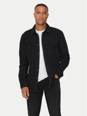 Only & Sons Koszula jeansowa Bane 22023247 Szary Regular Fit