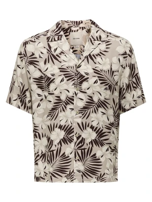 ONLY & SONS Koszula "Onsdash" - Regular fit - w kolorze beżowym rozmiar: XL