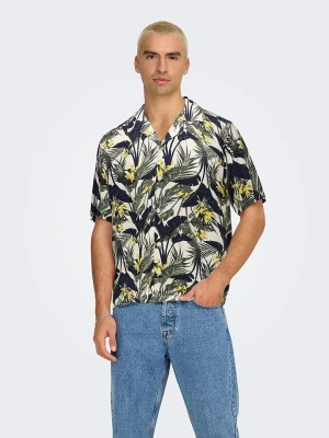 ONLY & SONS Koszula "Onsdash" - Regular fit - w kolorze zielono-czarno-beżowym rozmiar: M