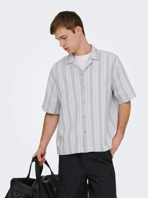 ONLY & SONS Koszula "Onswalker" - Relaxed fit - w kolorze szarym rozmiar: M