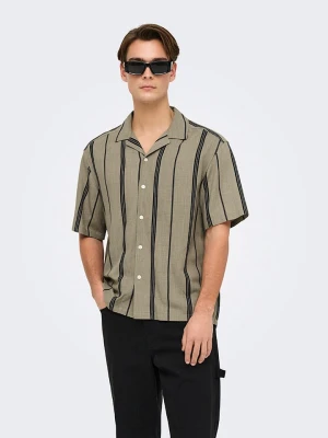 ONLY & SONS Koszula - Regular fit - w kolorze khaki rozmiar: M