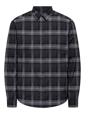 ONLY & SONS Koszula "Skim" w kolorze antracytowo-szarym rozmiar: XL