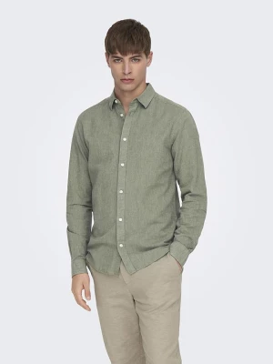 ONLY & SONS Koszula - Slim fit - w kolorze khaki rozmiar: M