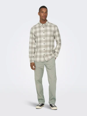 ONLY & SONS Koszula - Slim fit - w kolorze szaro-kremowym rozmiar: XXL