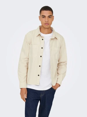 ONLY & SONS Koszula "Times" w kolorze beżowym rozmiar: L