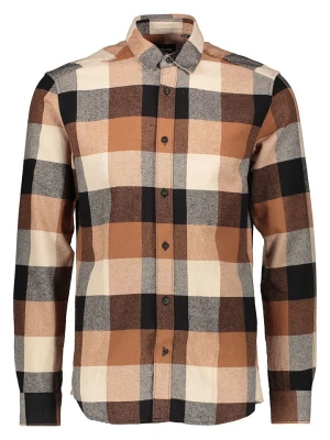 ONLY & SONS Koszula w kolorze brązowo-beżowo-czarnym rozmiar: M
