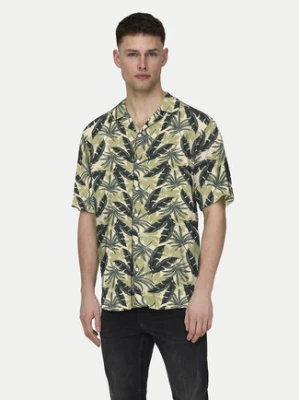 Only & Sons Koszula Wayne 22028616 Zielony Regular Fit