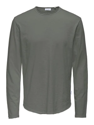 ONLY & SONS Koszulka "Benne" w kolorze szarobrązowym rozmiar: XXL